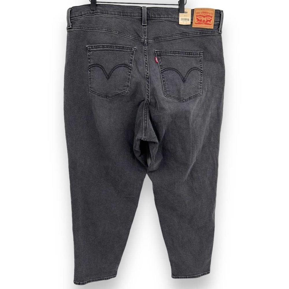 Levi's Women's High Rise Mom Jean In Dark Gray - Picture 3 of 8